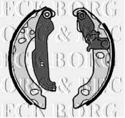 BORG & BECK bbs6319 -  Комплект тормозных колодок